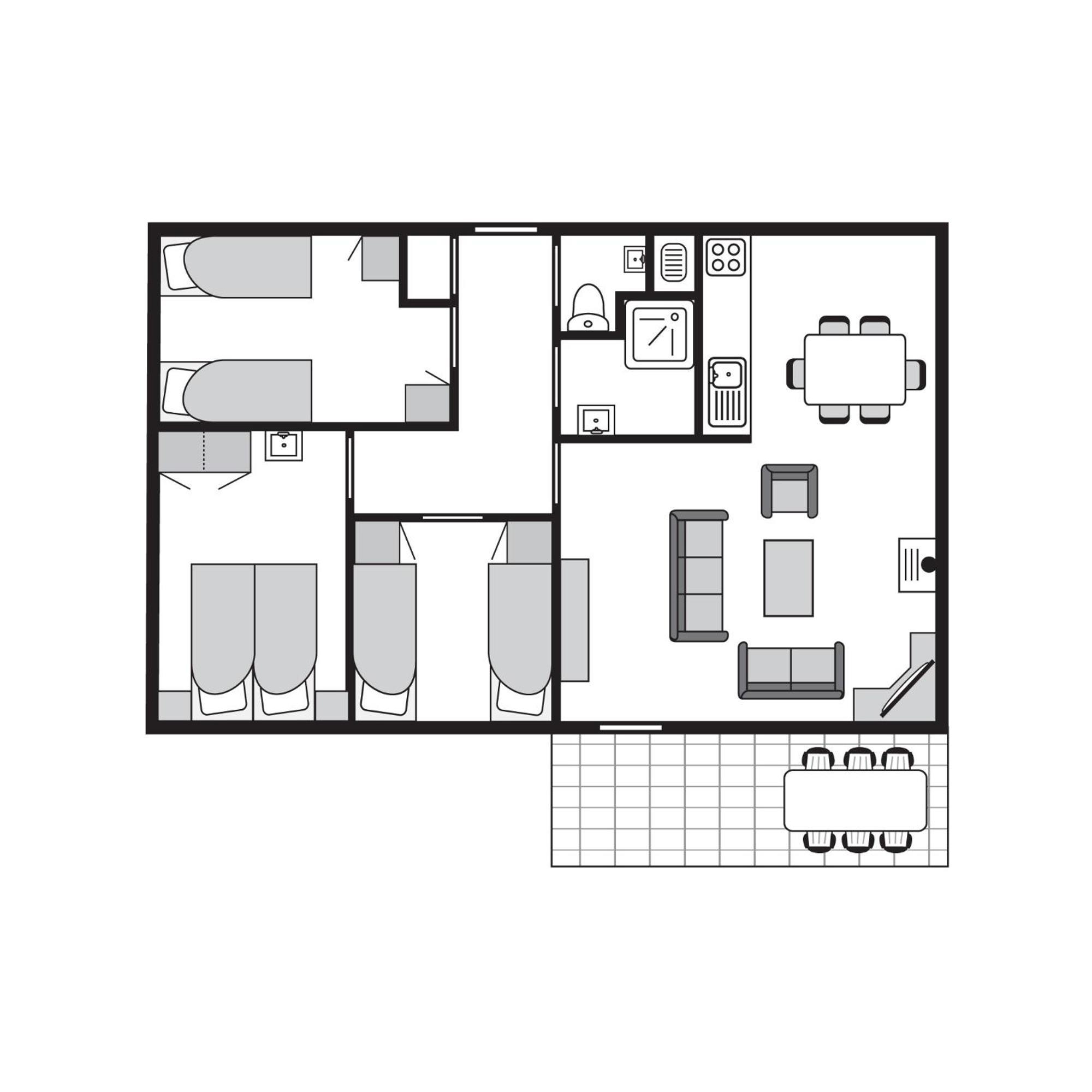 Comfort 6-Person Dog Bungalow In The Holiday Park Landal Heideheuvel Beekbergen Rum bild